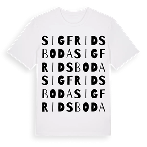 Sigfridsboda ordlek t-shirt – ekologisk bomull t-shirt från Pinshirt