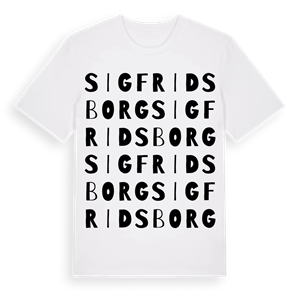 Sigfridsborg ordlek t-shirt – ekologisk bomull t-shirt från Pinshirt
