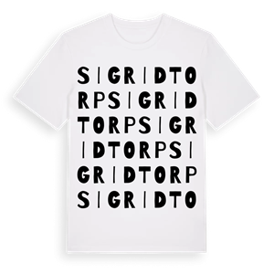 Sigridtorp ordlek t-shirt – ekologisk bomull t-shirt från Pinshirt