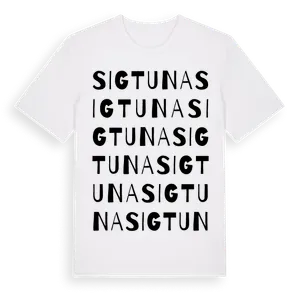 Sigtuna ordlek t-shirt – ekologisk bomull t-shirt från Pinshirt