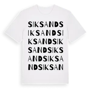 Siksand ordlek t-shirt – ekologisk bomull t-shirt från Pinshirt