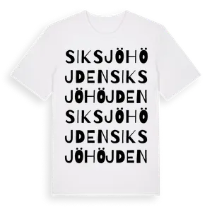 Siksjöhöjden ordlek t-shirt – ekologisk bomull t-shirt från Pinshirt