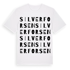 Silverforsen ordlek t-shirt – ekologisk bomull t-shirt från Pinshirt
