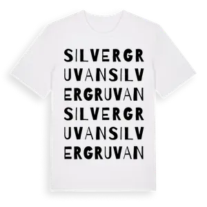 Silvergruvan ordlek t-shirt – ekologisk bomull t-shirt från Pinshirt