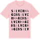 Pink Cotton t-shirt med Silverhagen ordlek t-shirt