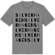 Mid Heather Gray t-shirt med Silverhagen ordlek t-shirt