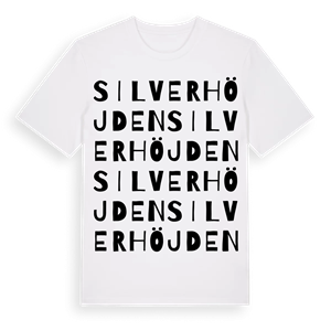 Silverhöjden ordlek t-shirt – ekologisk bomull t-shirt från Pinshirt