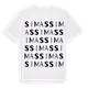 White t-shirt med Simas ordlek t-shirt