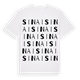 White t-shirt med Sinai ordlek t-shirt