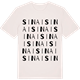 Vintage White t-shirt med Sinai ordlek t-shirt