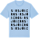 Blue Soul t-shirt med Sirsjöberg ordlek t-shirt