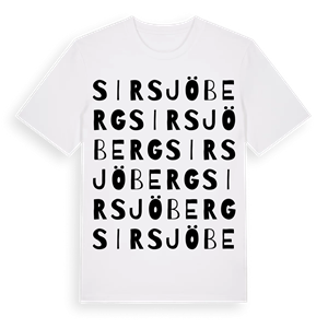 Sirsjöberg ordlek t-shirt – ekologisk bomull t-shirt från Pinshirt