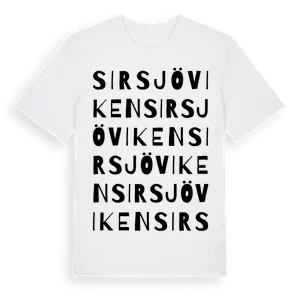 Sirsjöviken ordlek t-shirt – ekologisk bomull t-shirt från Pinshirt