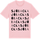 Pink Cotton t-shirt med Sjöbacka ordlek t-shirt