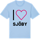 Blue Soul t-shirt med Jag älskar Sjöby t-shirt stort tryck