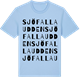 Blue Soul t-shirt med Sjöfallaudden ordlek t-shirt