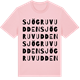 Pink Cotton t-shirt med Sjögruvudden ordlek t-shirt