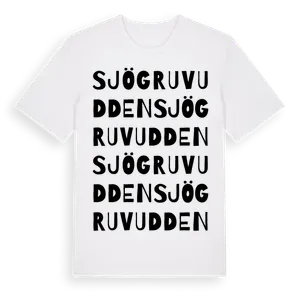 Sjögruvudden ordlek t-shirt – ekologisk bomull t-shirt från Pinshirt