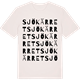 Vintage White t-shirt med Sjökärret ordlek t-shirt