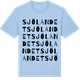 Blue Soul t-shirt med Sjölandet ordlek t-shirt