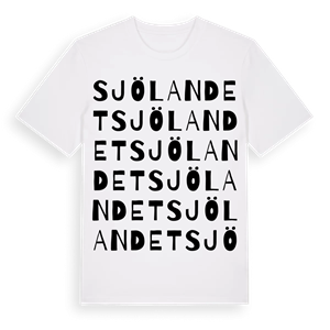 Sjölandet ordlek t-shirt – ekologisk bomull t-shirt från Pinshirt