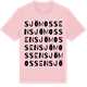 Pink Cotton t-shirt med Sjömossen ordlek t-shirt