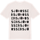 Vintage White t-shirt med Sjömossen ordlek t-shirt