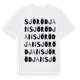 White t-shirt med Sjörödjan ordlek t-shirt