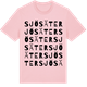 Pink Cotton t-shirt med Sjösäter ordlek t-shirt