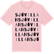 Pink Cotton t-shirt med Sjövillan ordlek t-shirt
