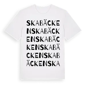 Skabäcken ordlek t-shirt – ekologisk bomull t-shirt från Pinshirt