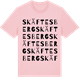 Pink Cotton t-shirt med Skäftesberg ordlek t-shirt