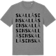 Mid Heather Gray t-shirt med Skallåsen ordlek t-shirt