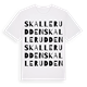 White t-shirt med Skallerudden ordlek t-shirt