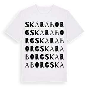 Skaraborg ordlek t-shirt – ekologisk bomull t-shirt från Pinshirt
