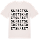 Vintage White t-shirt med Skäret ordlek t-shirt