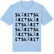 Blue Soul t-shirt med Skäret ordlek t-shirt