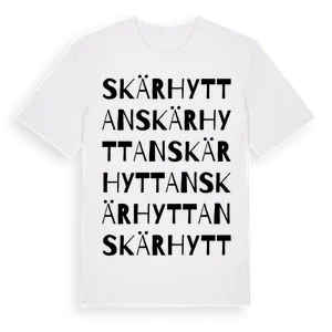 Skärhyttan ordlek t-shirt – ekologisk bomull t-shirt från Pinshirt