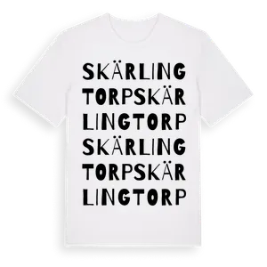 Skärlingtorp ordlek t-shirt – ekologisk bomull t-shirt från Pinshirt