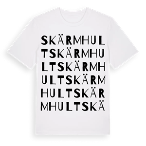 Skärmhult ordlek t-shirt – ekologisk bomull t-shirt från Pinshirt