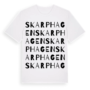 Skarphagen ordlek t-shirt – ekologisk bomull t-shirt från Pinshirt