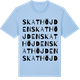 Blue Soul t-shirt med Skathöjden ordlek t-shirt