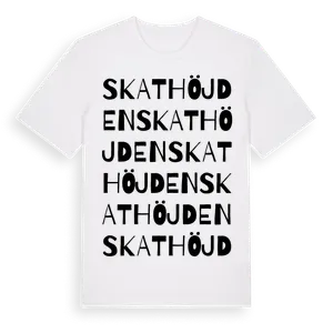 Skathöjden ordlek t-shirt – ekologisk bomull t-shirt från Pinshirt