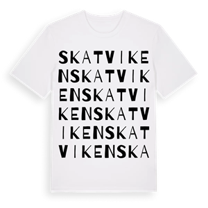 Skatviken ordlek t-shirt – ekologisk bomull t-shirt från Pinshirt