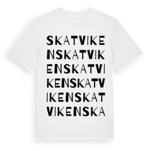 Skatviken ordlek t-shirt – ekologisk bomull t-shirt från Pinshirt