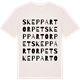 Vintage White t-shirt med Skeppartorpet ordlek t-shirt