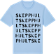 Blue Soul t-shirt med Skepphult ordlek t-shirt