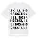 Skillingsängen ordlek t-shirt