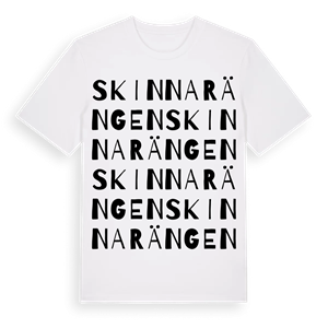 Skinnarängen ordlek t-shirt – ekologisk bomull t-shirt från Pinshirt