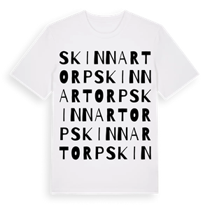 Skinnartorp ordlek t-shirt – ekologisk bomull t-shirt från Pinshirt